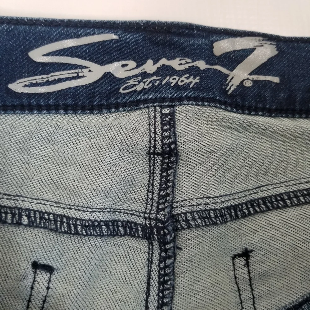 Seven7 Girlfriend Splatter Jeans Size 8 - Picture 5 of 7